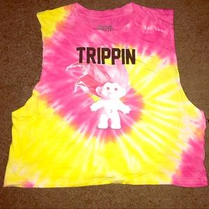 Tie-dyed swirl Good luck Troll T…